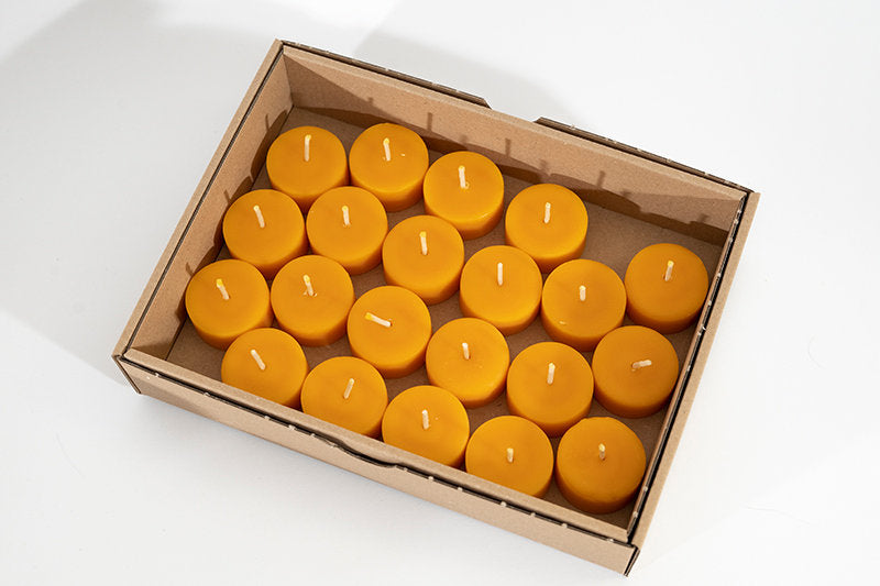 Teelichter aus Bienenwachs I 36 Stück