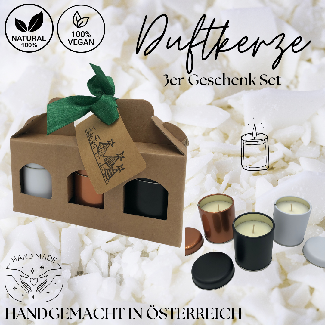 Duftkerze Set I Geschenkset Frohes Fest