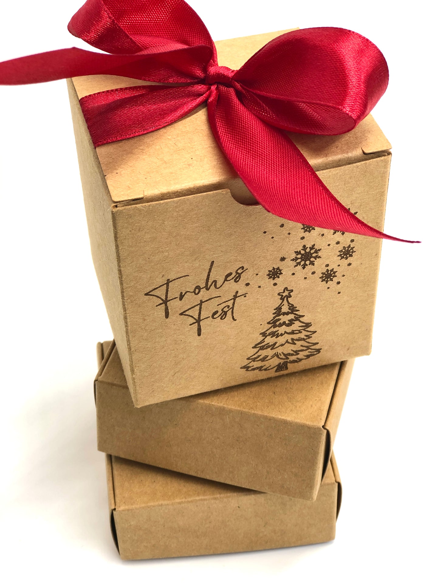 Tanne-Kerze aus Bienenwachs 3er SET I GESCHENKBOX