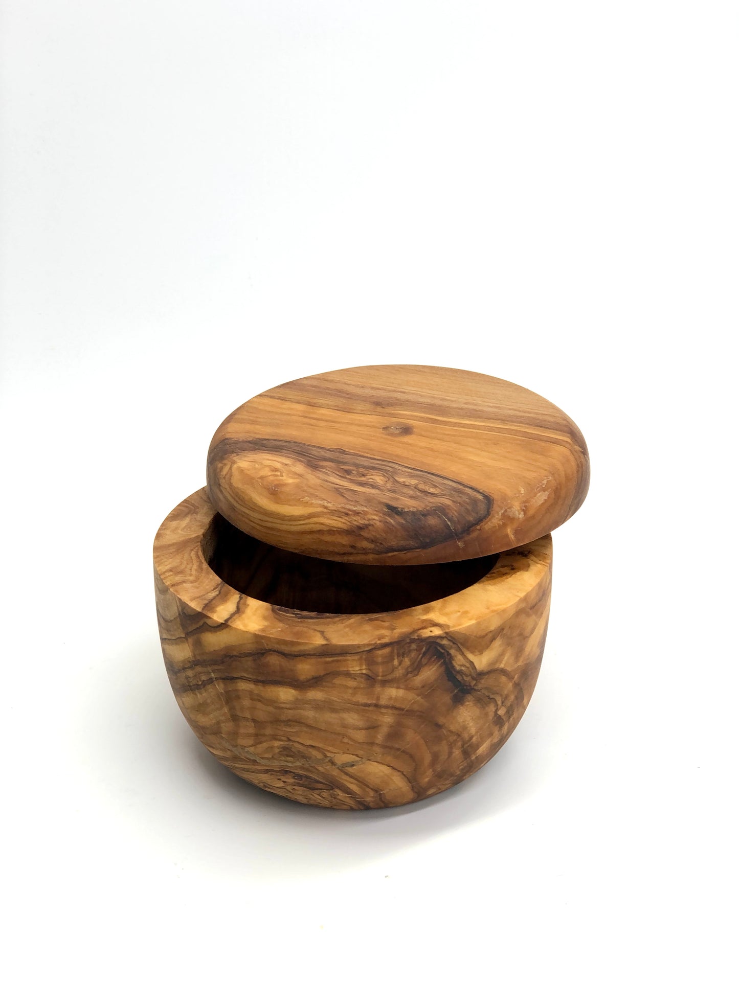 DUFTDOSE aus OLIVENHOLZ mit DECKEL